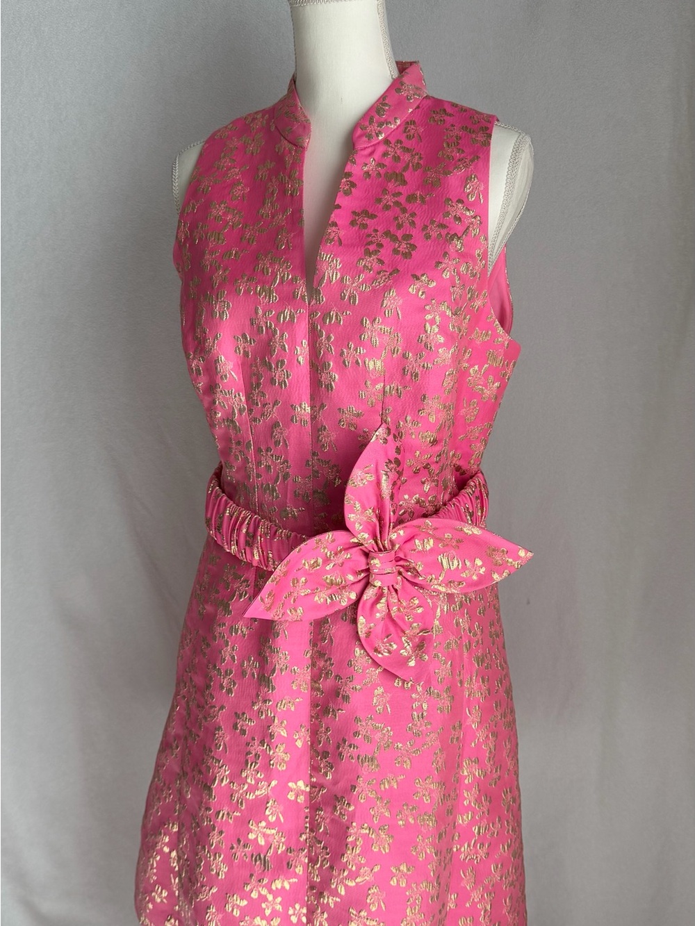 Rare Lilly Pulitzer NWT Tazie Fit & Flare Dress in Rousseau Pink Daisy Brocade